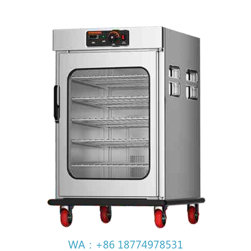 Commercial Kitchen Warmer - Troli Kabinet Pemanas Makanan, Gerobak Kabinet