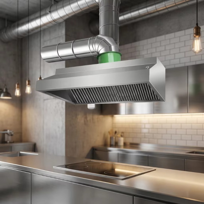 Commercial Kitchen Hoods - Penghisap Asap Dapur Kombinasi Stainless Steel