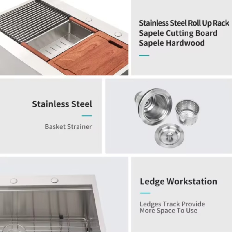 Commercial Kitchen Kitchen - Wastafel Dapur Farmhouse ATV Heavy Duty