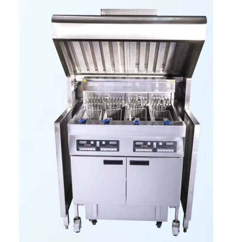 Commercial Kitchen Hoods - Hood Tipe Lantai Komersial Fabrikasi Stainless