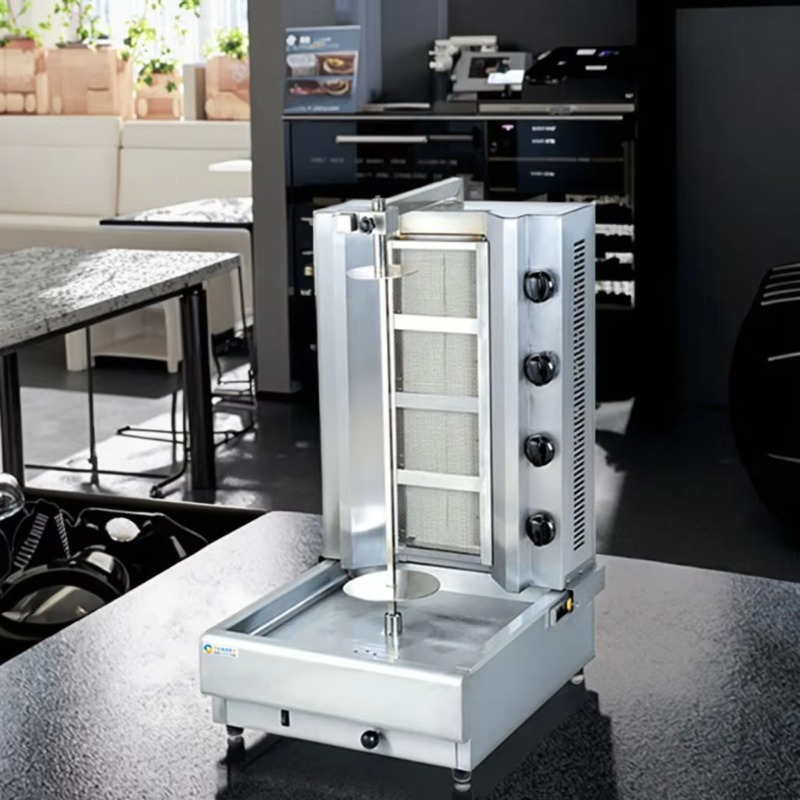 Kebab Shawarma Machine - Mesin Shawarma 4 Tungku, Mesin Panggang