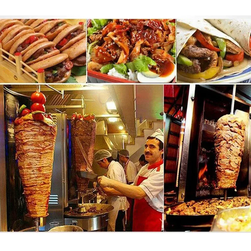 Kebab Shawarma Machine - Mesin Pemanggang Daging Kebab Vertikal Berputar