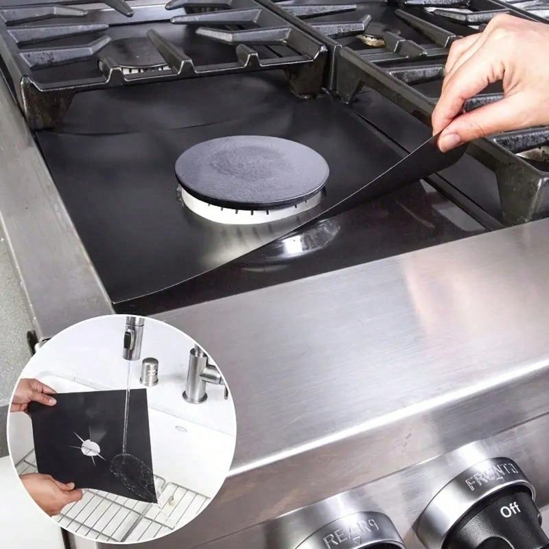 Commercial Kitchen Warmer - 2/4/6/8 Pcs Pelindung Kompor Gas, Alas