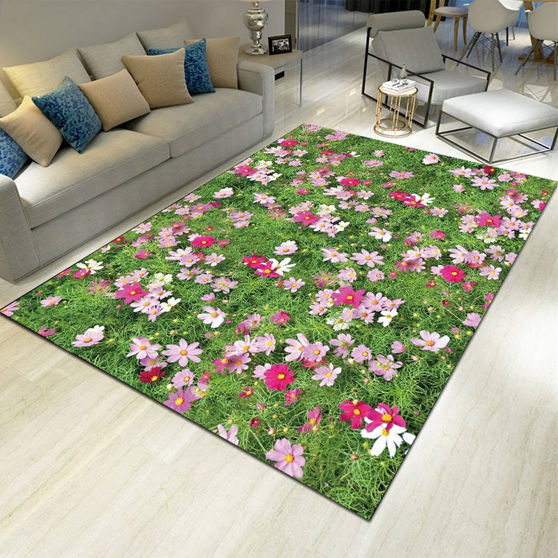 Commercial Kitchen Non Slip Flooring - Karpet Motif Bunga Pemandangan Dekorasi Rumah