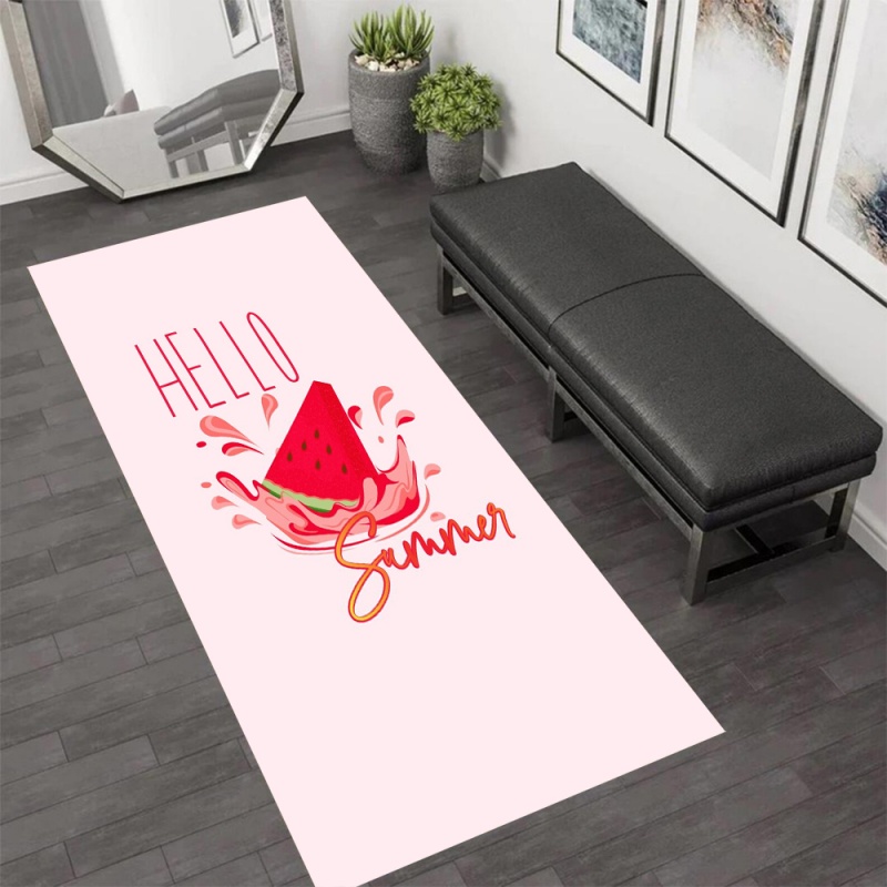 Commercial Kitchen Non Slip Flooring - Karpet Pelari Semangka Hello Summer Warna