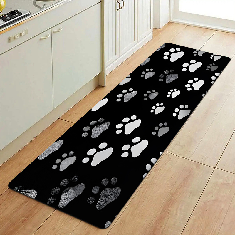 Commercial Kitchen Non Slip Flooring - Karpet Motif Jejak Kaki Hewan, Keset