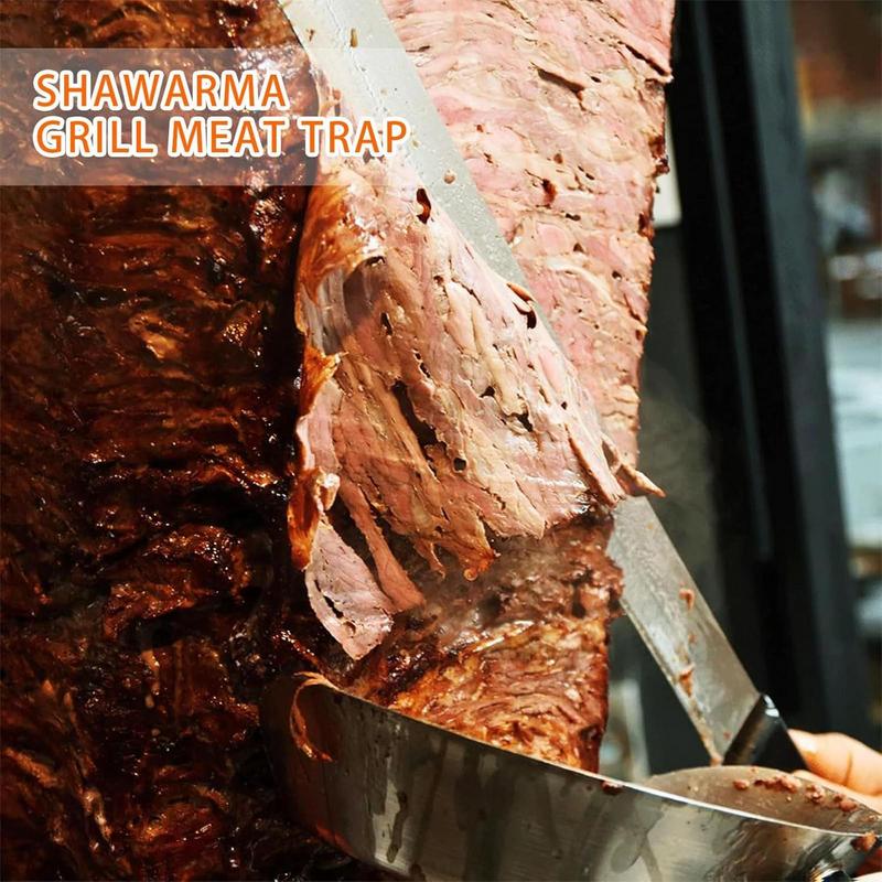 Kebab Shawarma Machine - Sekop Barbekyu Penangkap Daging Genggam untuk