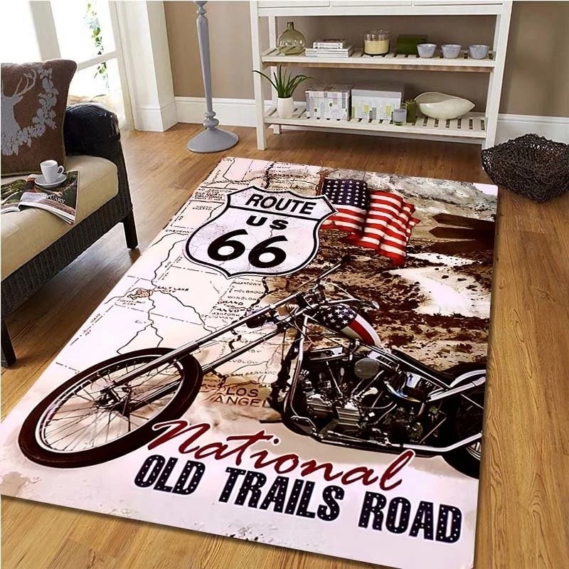 Rute 66 karpet Vintage sepeda  - Commercial Kitchen Non Slip Flooring ulasan dan harga
