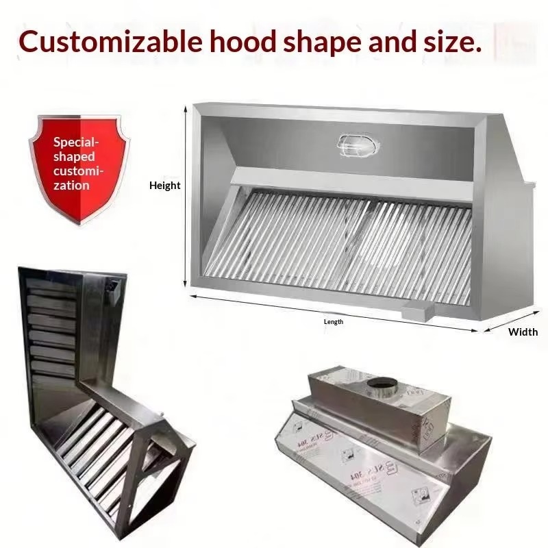 Penghisap Asap Dapur Kombinasi - Commercial Kitchen Hoods ulasan dan harga