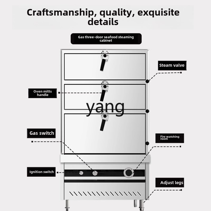 Lemari kukus listrik gas tiga  - Commercial Steamer Cabinet ulasan dan harga