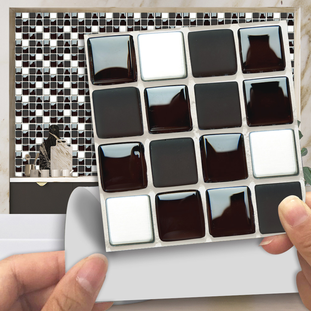 Hitam & Putih Ubin Marmer Mosa - Commercial Kitchen Tiles ulasan dan harga