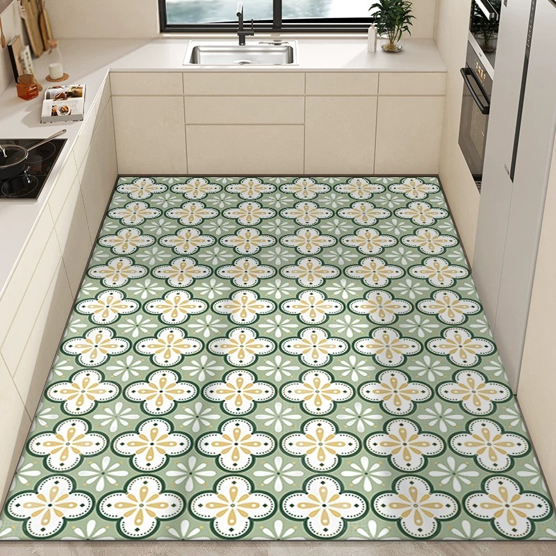 Karpet Dapur PVC Tahan Air Tah - Commercial Kitchen Tile ulasan dan harga