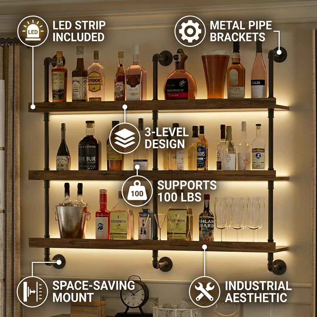 Rak Anggur Dinding dengan Lamp - Commercial Kitchen Lighting ulasan dan harga