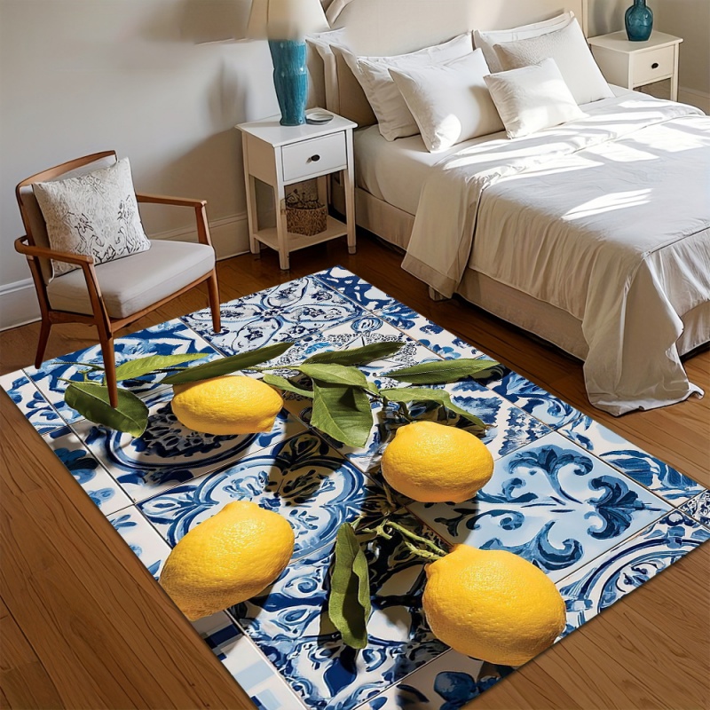 Karpet Area Motif Lemon Segar  - Commercial Kitchen Tile ulasan dan harga