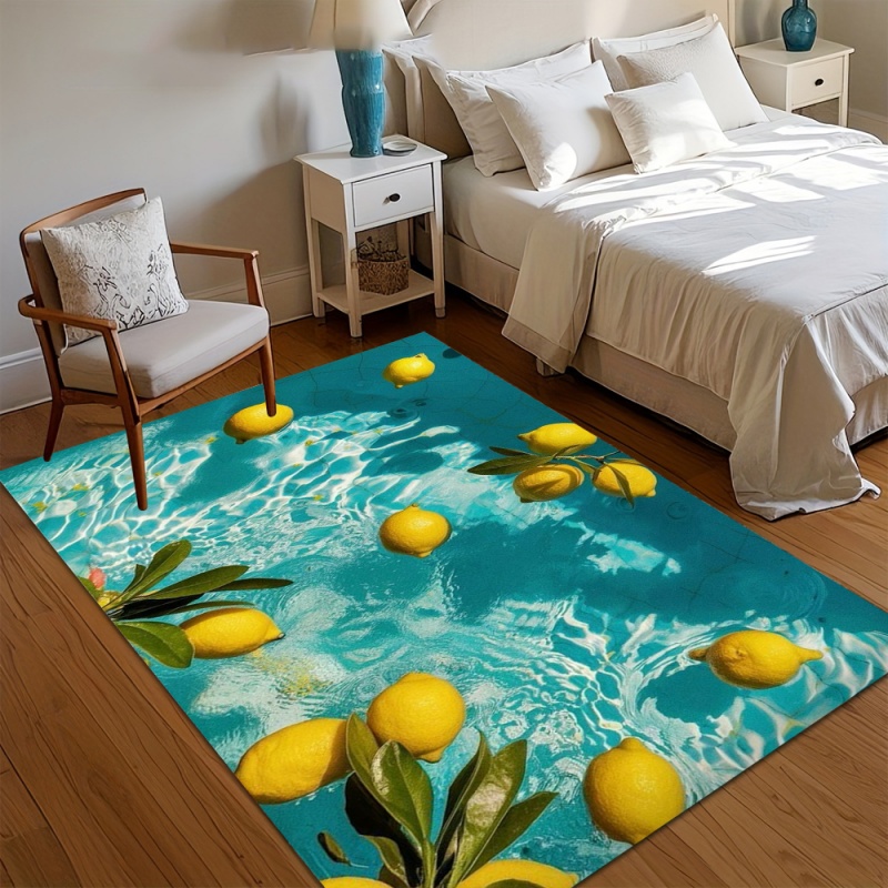 Karpet Area Motif Lemon Segar  - Commercial Kitchen Tile ulasan dan harga