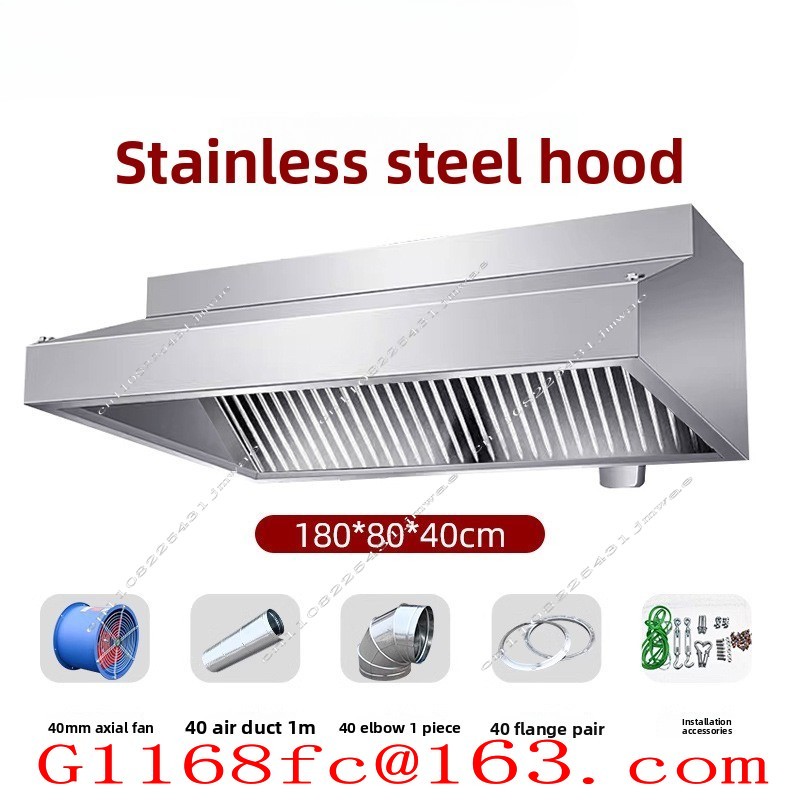 Penghisap Asap Stainless Steel - Commercial Kitchen Hoods ulasan dan harga